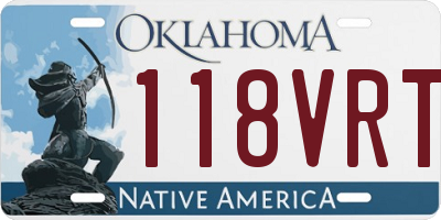 OK license plate 118VRT