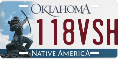 OK license plate 118VSH