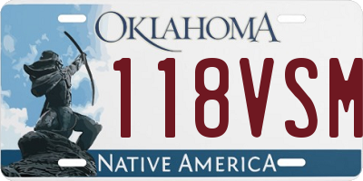 OK license plate 118VSM