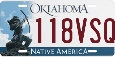 OK license plate 118VSQ
