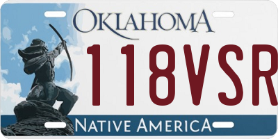 OK license plate 118VSR