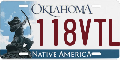 OK license plate 118VTL