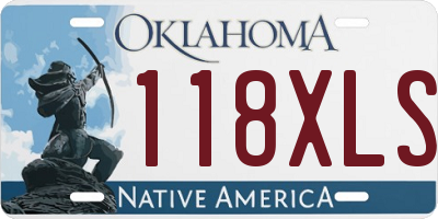 OK license plate 118XLS
