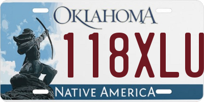 OK license plate 118XLU