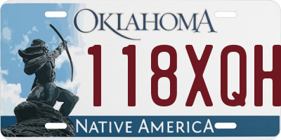 OK license plate 118XQH