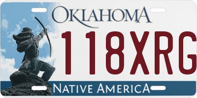 OK license plate 118XRG