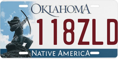 OK license plate 118ZLD