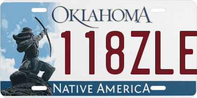 OK license plate 118ZLE