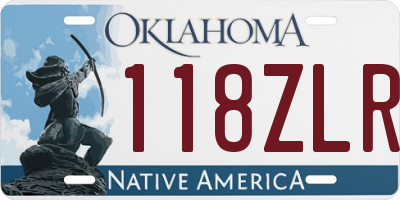 OK license plate 118ZLR