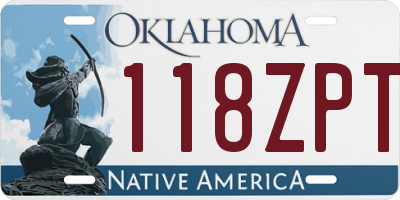 OK license plate 118ZPT