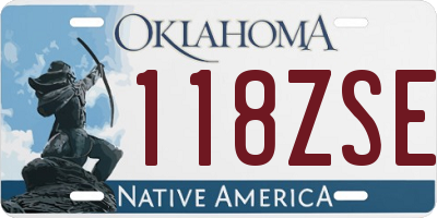 OK license plate 118ZSE