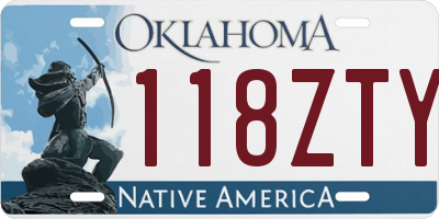 OK license plate 118ZTY