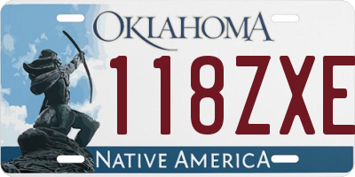 OK license plate 118ZXE