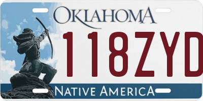 OK license plate 118ZYD