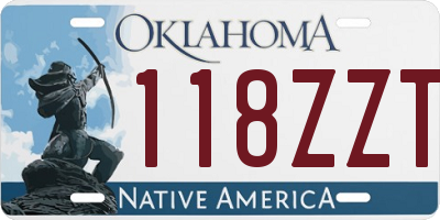 OK license plate 118ZZT