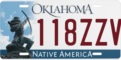 OK license plate 118ZZV