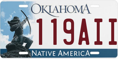 OK license plate 119AII