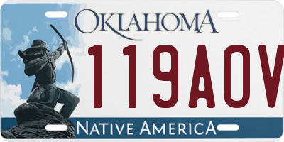 OK license plate 119AOV
