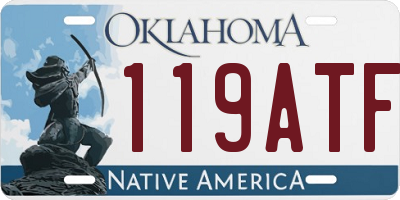 OK license plate 119ATF