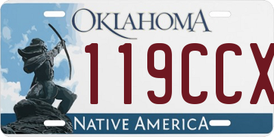 OK license plate 119CCX