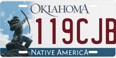 OK license plate 119CJB