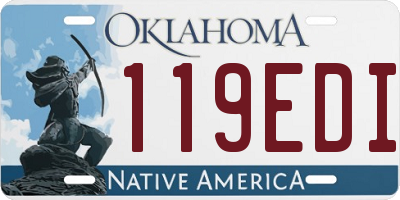 OK license plate 119EDI