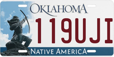 OK license plate 119UJI