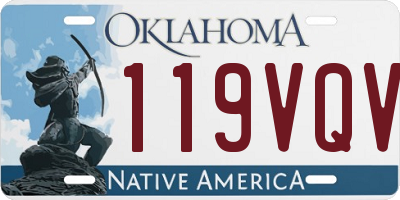 OK license plate 119VQV