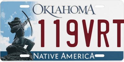 OK license plate 119VRT