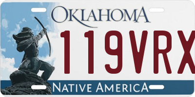 OK license plate 119VRX