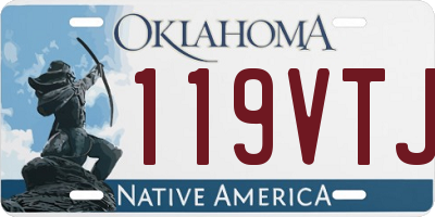 OK license plate 119VTJ