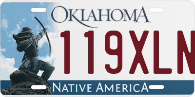 OK license plate 119XLN