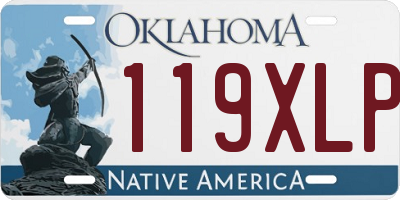 OK license plate 119XLP