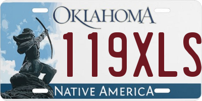 OK license plate 119XLS