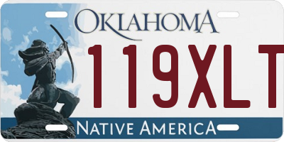 OK license plate 119XLT