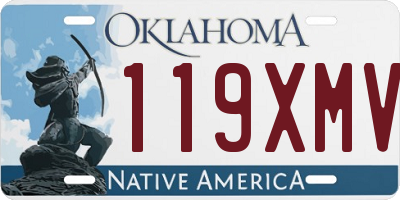 OK license plate 119XMV