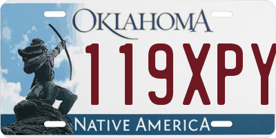 OK license plate 119XPY
