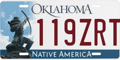 OK license plate 119ZRT