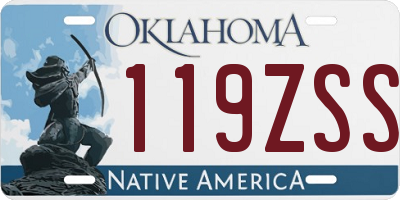 OK license plate 119ZSS