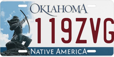 OK license plate 119ZVG