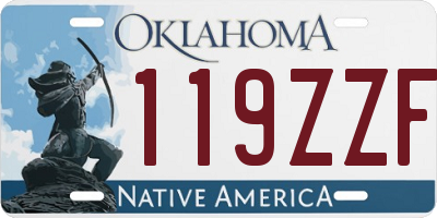 OK license plate 119ZZF