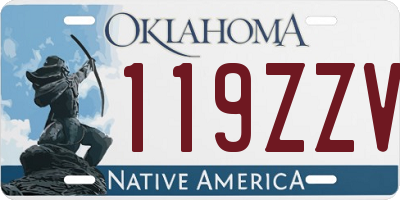 OK license plate 119ZZV