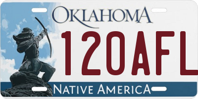 OK license plate 120AFL