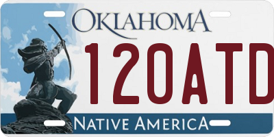 OK license plate 120ATD