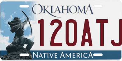 OK license plate 120ATJ