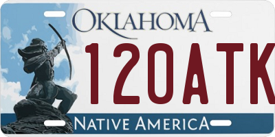 OK license plate 120ATK