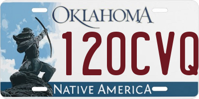 OK license plate 120CVQ