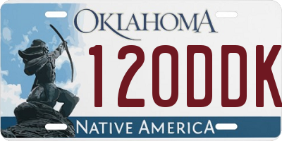 OK license plate 120DDK