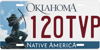 OK license plate 120TVP