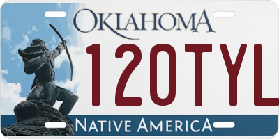 OK license plate 120TYL